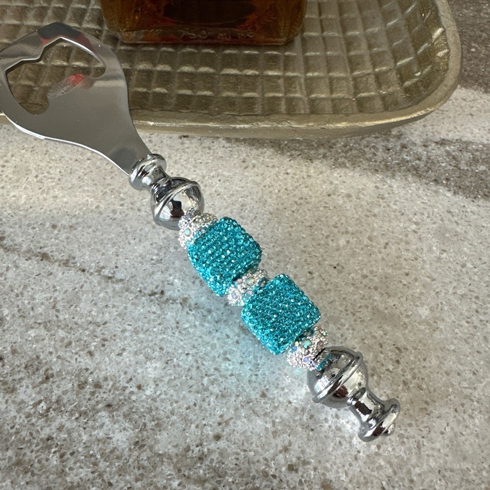 Custom Bottle Opener Beaded Bling